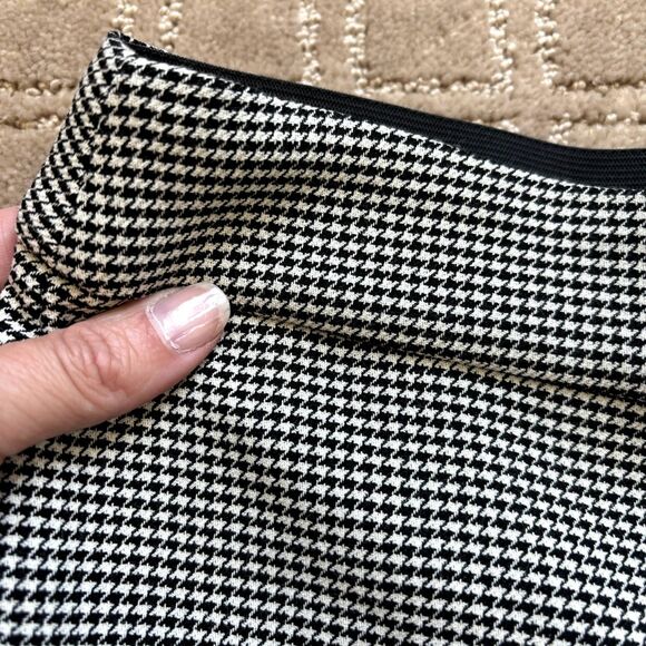 Ann Taylor The Side Zip Trouser Pant Women's Size 10 Houndstooth Black White NWT - Picture 5 of 10